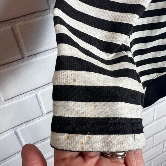 Disney Black and White Striped Kids Hoodie with Minnie Mouse - Picture 5 of 11